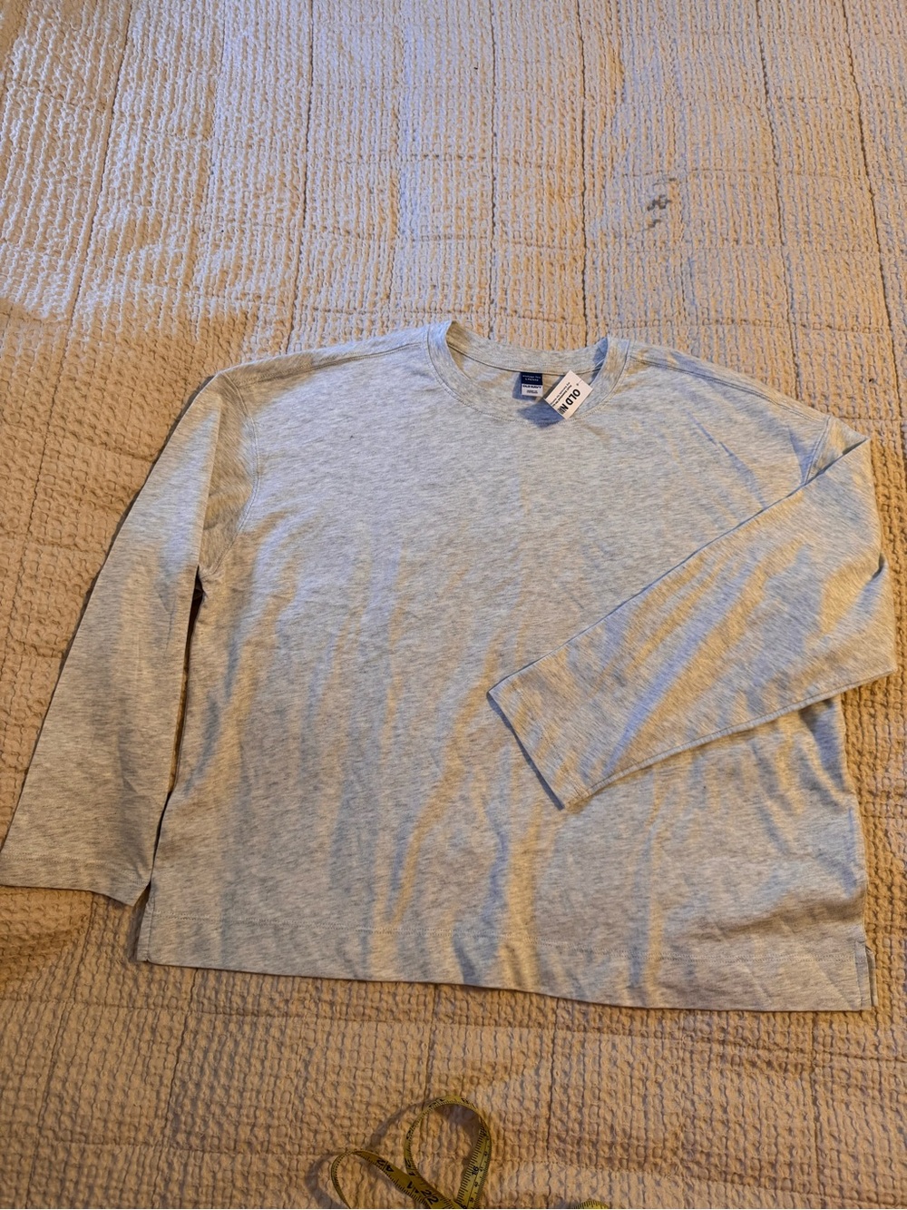 Old Navy Light Gray Petite Vintage Tee
